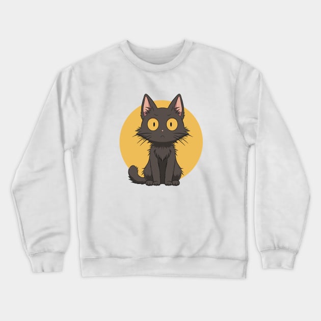 surprised cat Crewneck Sweatshirt by danarrr